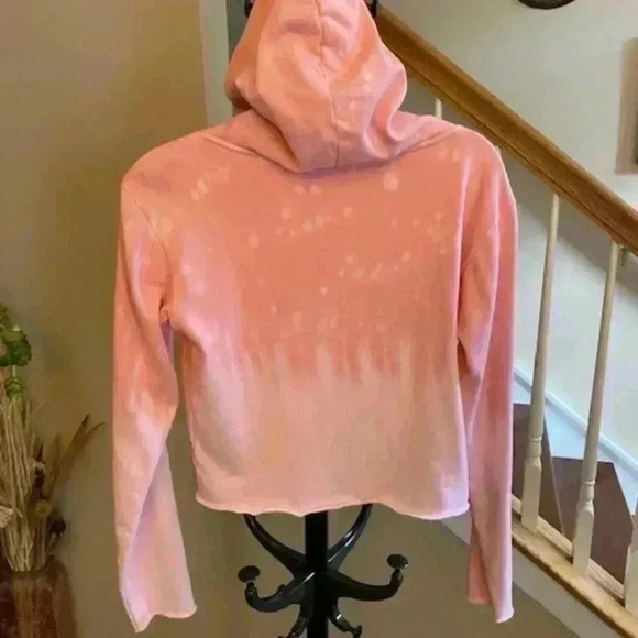 WILDFOX Hypersonic Ivy Dip-Die Sweatshirt Hoodie Pink Size Small - Picture 3 of 12